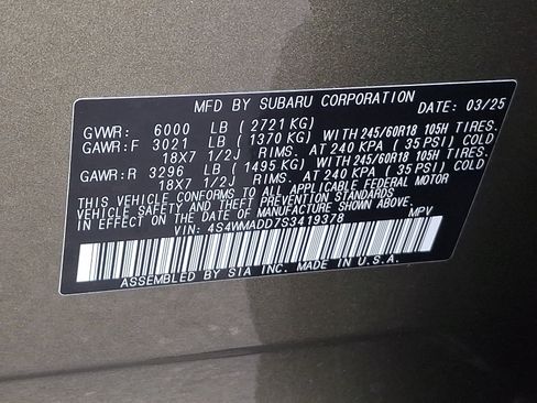 Certified 2025 Subaru Ascent Premium AWD/4WD image 26