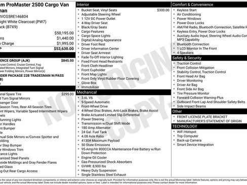 Used 2024 RAM ProMaster 2500 w/ Convenience Group FWD image 5