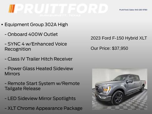 Used 2023 Ford F150 XLT w/ Equipment Group 302A High image 7
