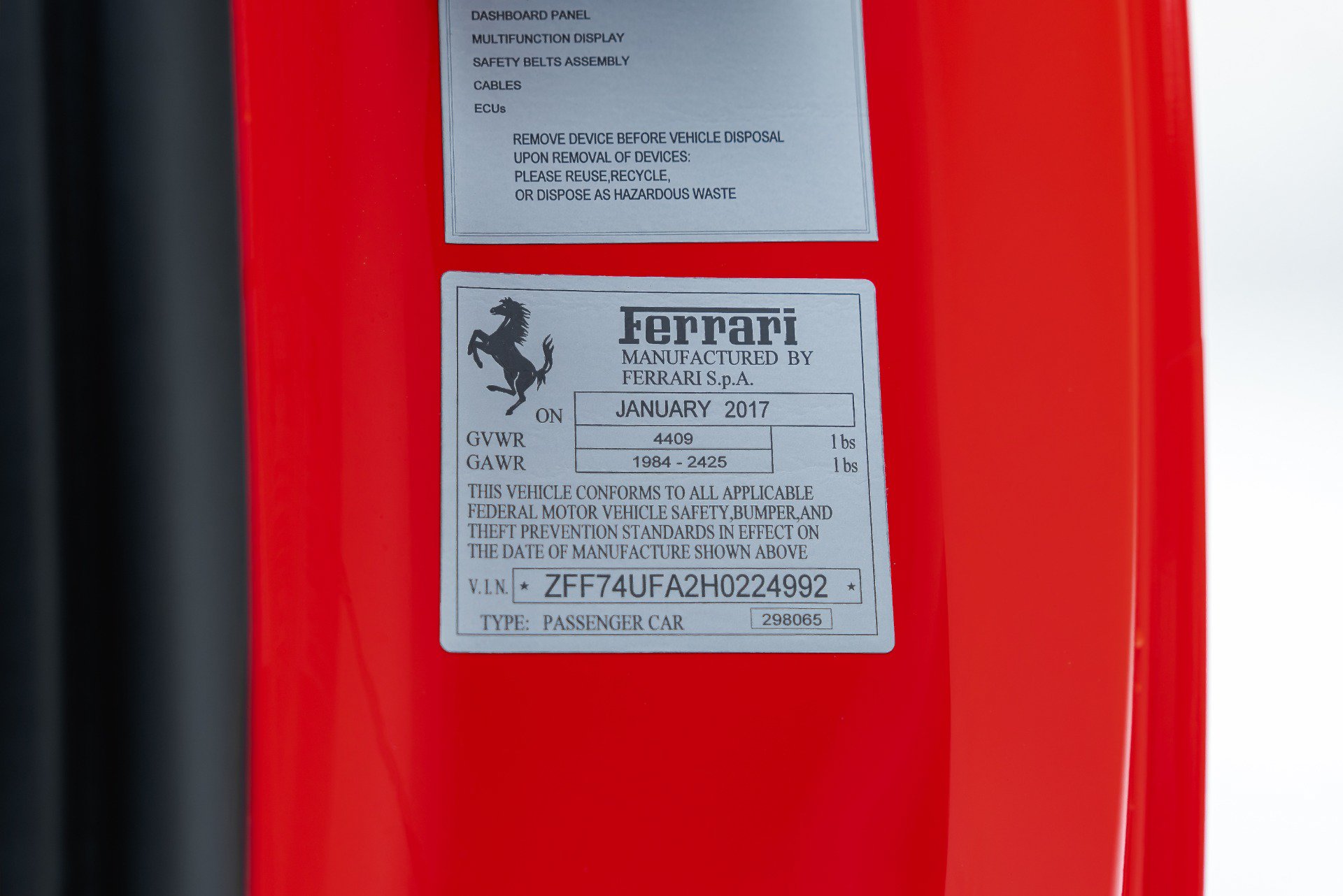 Used 2017 Ferrari F12 Berlinetta RWD image 80