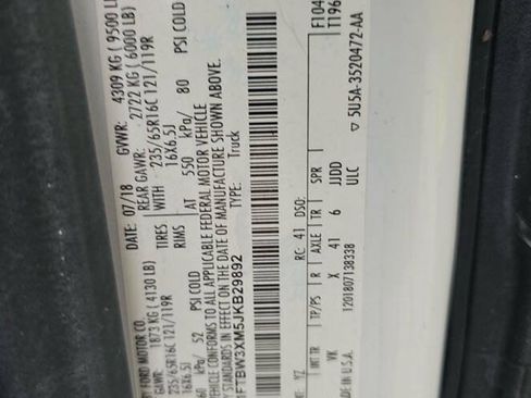 Used 2018 Ford Transit 350 148 High Roof Extended RWD image 11