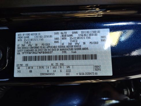 Used 2022 Ford F150 Raptor w/ Raptor 37 Performance Package image 24