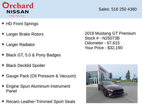 Used 2018 Ford Mustang GT Premium w/ Equipment Group 401A RWD image 21