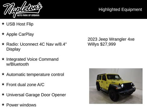 Used 2023 Jeep Wrangler Unlimited w/ Cold Weather Group AWD/4WD image 16