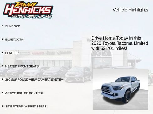 Used 2020 Toyota Tacoma Limited AWD/4WD image 4