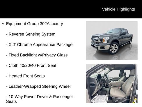 Used 2018 Ford F150 XLT w/ Equipment Group 302A Luxury AWD/4WD image 11