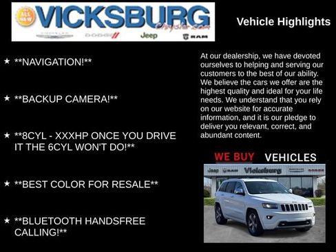 Used 2014 Jeep Grand Cherokee Overland image 7