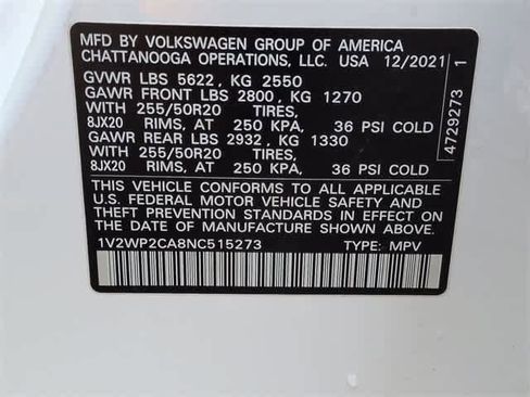 Used 2022 Volkswagen Atlas SE image 35