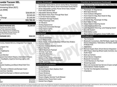 Used 2023 Hyundai Tucson SEL w/ Convenience Package FWD image 33