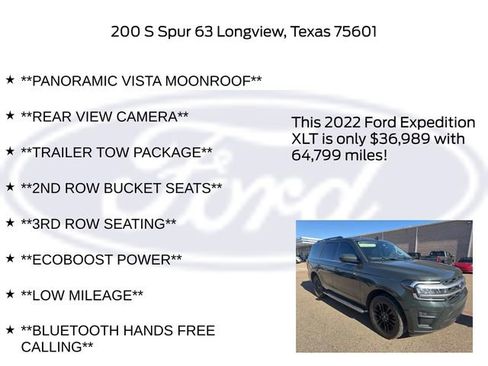 Certified 2022 Ford Expedition XLT image 11