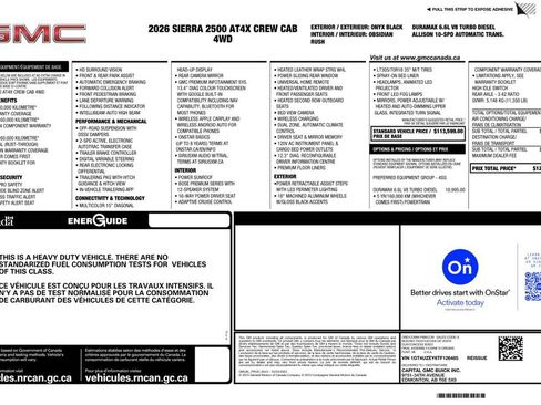 Used 2026 GMC Sierra 2500 AT4X AWD/4WD image 4