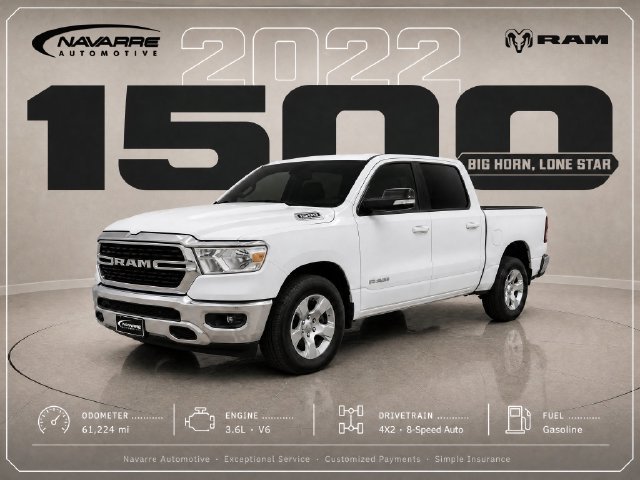 Used 2022 RAM 1500 Big Horn w/ Trailer Tow Group (B) RWD image 1
