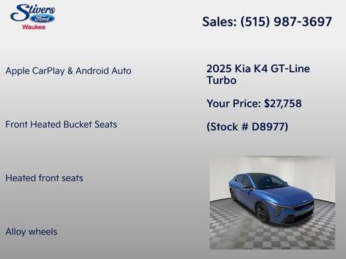 Used 2025 Kia K4 GT-Line Turbo FWD image 16