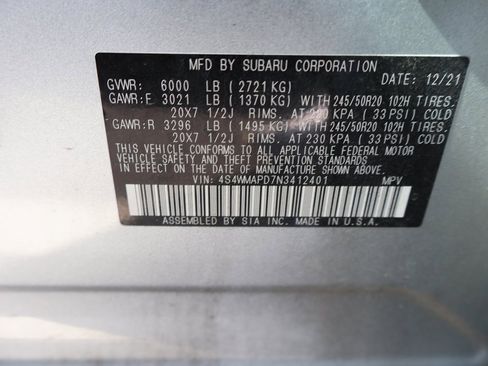 Used 2022 Subaru Ascent Limited w/ Technology Package image 25