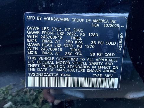 New 2026 Volkswagen Atlas SE image 19