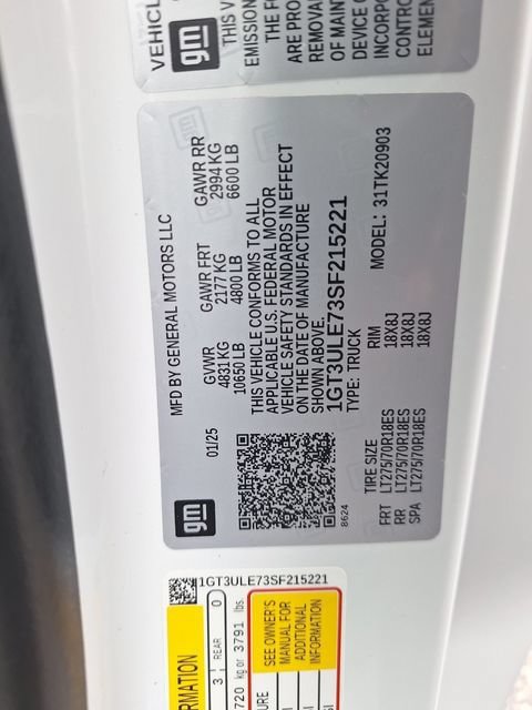 Used 2025 GMC Sierra 2500 Pro w/ 1SA Pro Safety Plus Package AWD/4WD image 25