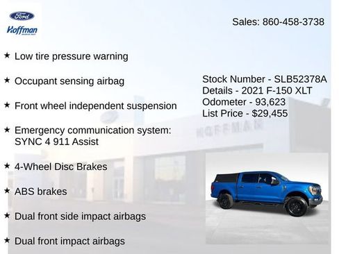 Certified 2021 Ford F150 XLT w/ Equipment Group 302A High AWD/4WD image 30