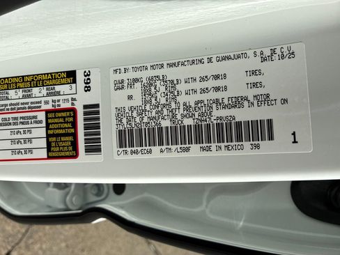 New 2025 Toyota Tacoma Trailhunter image 59