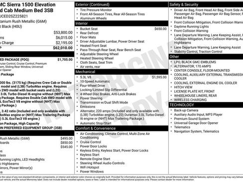 New 2025 GMC Sierra 1500 Elevation w/ Preferred Package AWD/4WD image 6