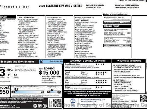 Used 2024 Cadillac Escalade ESV V AWD/4WD image 65