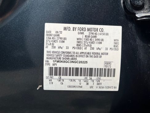 Used 2022 Ford Explorer ST w/ Equipment Group 401A AWD/4WD image 33