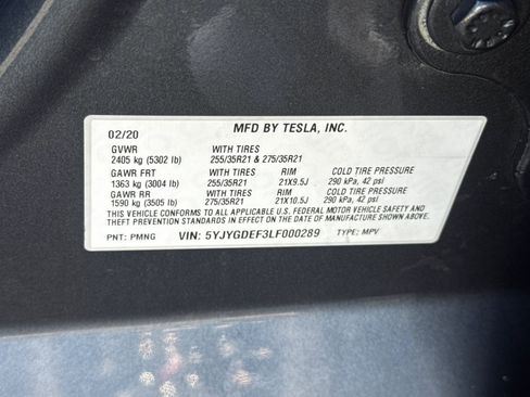Used 2020 Tesla Model Y Performance AWD/4WD image 30