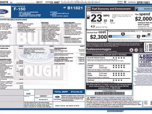 Certified 2025 Ford F150 XLT w/ Equipment Group 303A High AWD/4WD image 38