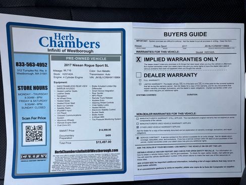 Used 2017 Nissan Rogue Sport SL image 25