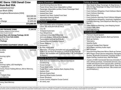 Used 2023 GMC Sierra 1500 Denali w/ Technology Package AWD/4WD image 10