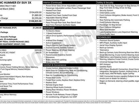 Used 2024 GMC Hummer EV 3X w/ LPO, Sport Package AWD/4WD image 3