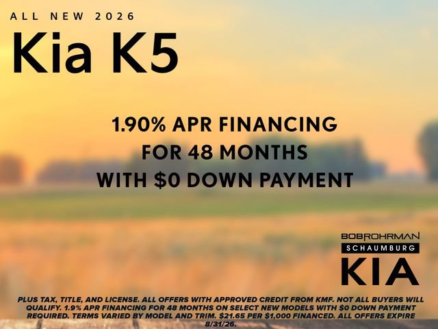 New 2026 Kia K5 GT-Line w/ GT-Line Red Interior Package AWD/4WD image 2