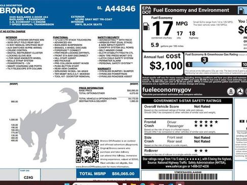 Certified 2025 Ford Bronco Badlands AWD/4WD image 4