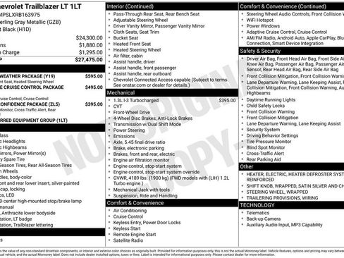 Used 2024 Chevrolet TrailBlazer LT w/ LT Cold Weather Package FWD image 2