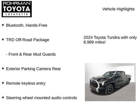 Used 2024 Toyota Tundra SR5 w/ TRD Off-Road Package AWD/4WD image 8