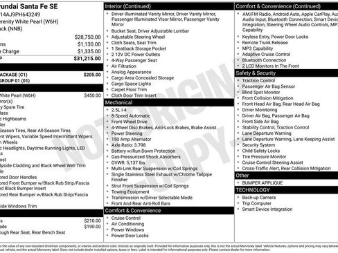 Certified 2023 Hyundai Santa Fe SE w/ Cargo Package FWD image 31