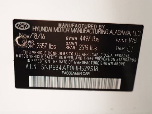 Used 2017 Hyundai Sonata Sport w/ Value Edition Package 02 image 38