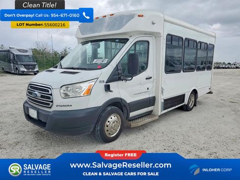 Used 2019 Ford Transit 350 138 DRW w/ Shuttle Bus Prep Package RWD image 1