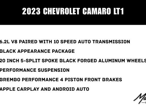 Used 2023 Chevrolet Camaro LT RWD image 2