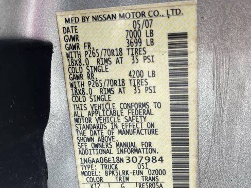 Used 2008 Nissan Titan XE RWD image 9