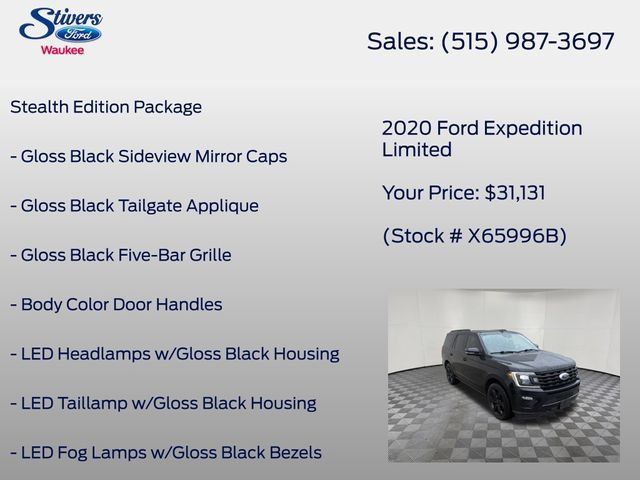 Used 2020 Ford Expedition Limited w/ Equipment Group 303A AWD/4WD image 16