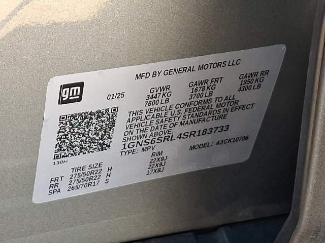 Used 2025 Chevrolet Tahoe Premier AWD/4WD image 30