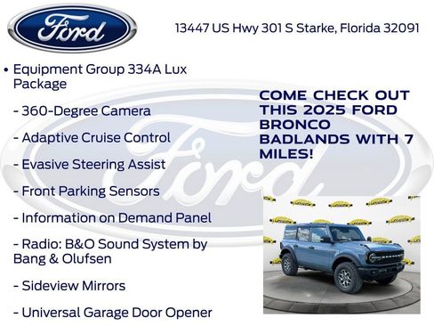 New 2025 Ford Bronco Badlands image 15