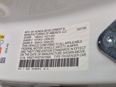 New 2026 Honda Accord SE image 38