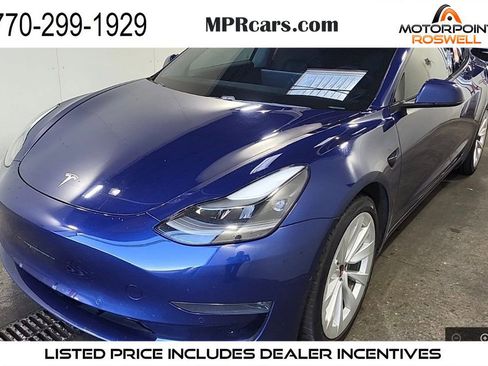 Used 2021 Tesla Model 3 Long Range AWD/4WD image 1