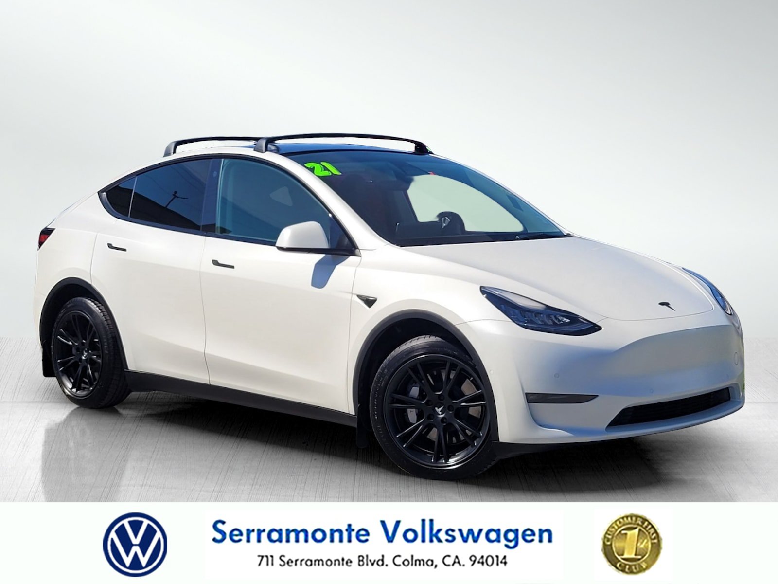 Used 2021 Tesla Model Y Long Range AWD/4WD image 1