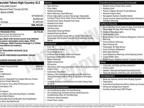 Used 2024 Chevrolet Tahoe High Country w/ Premium Package AWD/4WD image 46
