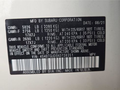 Used 2022 Subaru Outback Wilderness w/ Wilderness Package AWD/4WD image 30