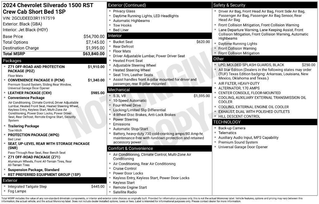 Used 2024 Chevrolet Silverado 1500 RST AWD/4WD image 4