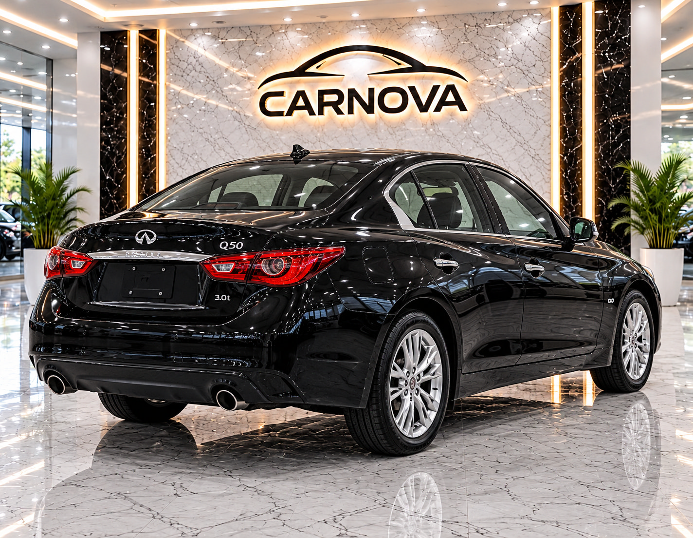 Used 2018 INFINITI Q50 Luxe RWD image 3