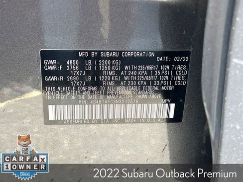 Used 2022 Subaru Outback Premium AWD/4WD image 32